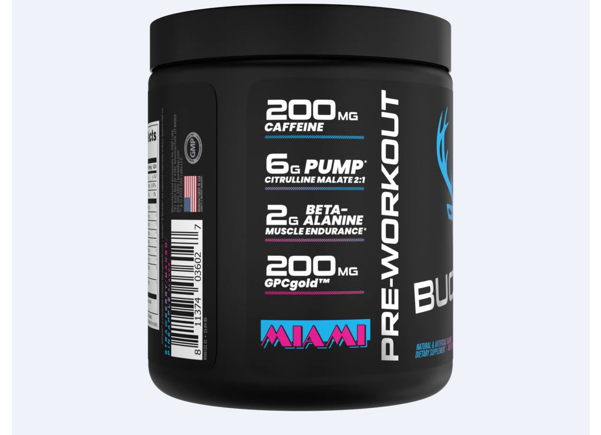 Bucked up MIAMI pre-workout